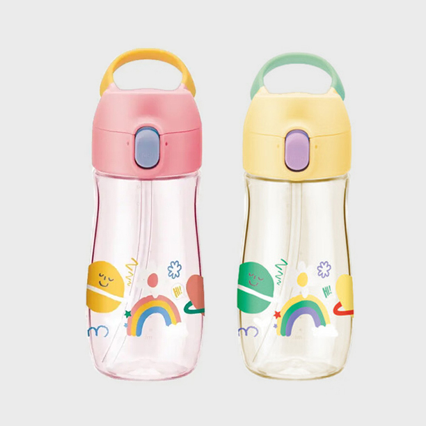 Bình Nhựa Trẻ Em LocknLock DouDou Bottle - 430nl - 2 Màu (Hồng, Vàng) - ABF780